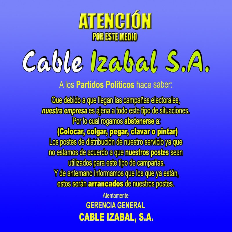 Cable Izabal 001