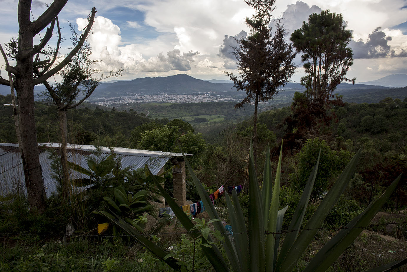 El panorama de Jalapa visto desde la montaña