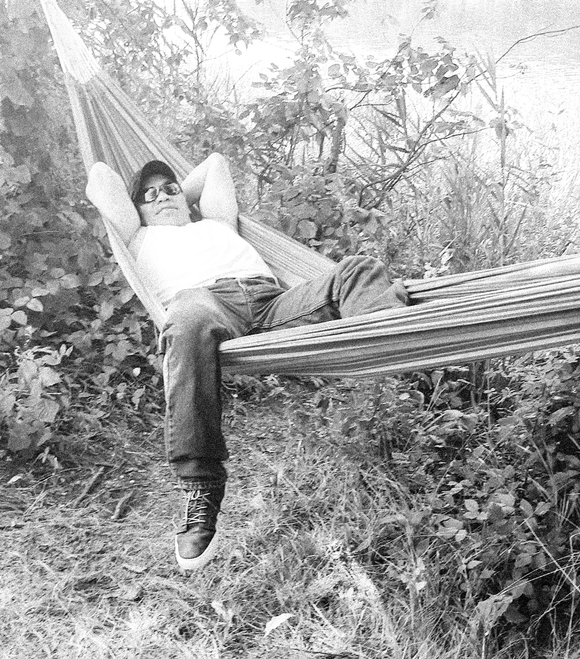 Antonio in hammock (I edited photo found on FB)