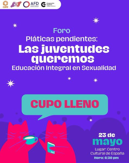 foro plática pendientes: las juventudes queremos EIS