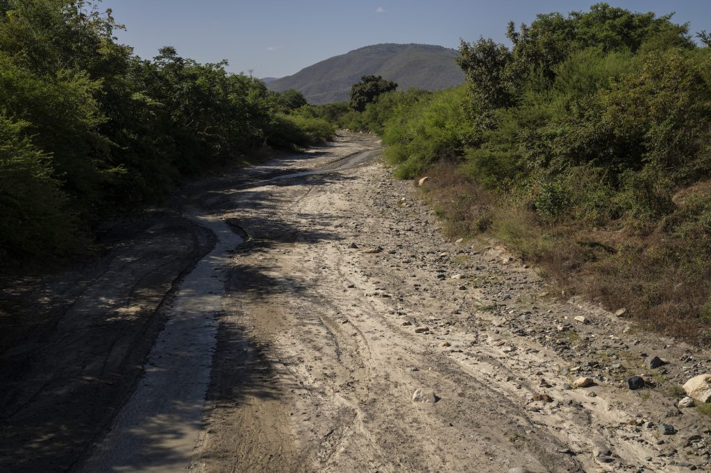 El río San Vicente, en Cabañas, Zacapa lleva seco desde hace muchos años, pero cada año va perdiendo un poco más de su caudal. Foto: Oliver de Ros.