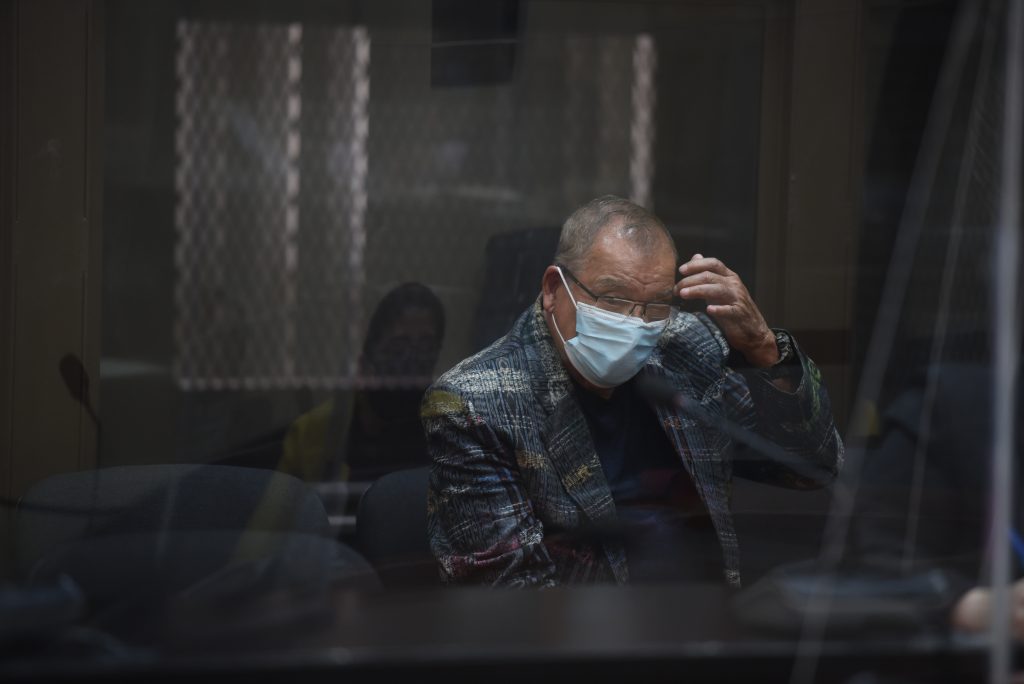 Benedicto Lucas durante uno de los procesos en su contra. (Foto: Edwin Bercián)