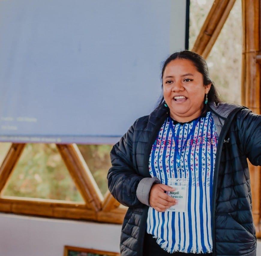 Neydi Juracán, directora suplente del CCDA y parte del Consejo Directivo de Fontierras. Foto: Cortesía