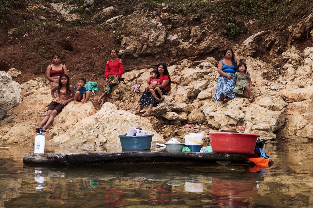 Comunidad Río Cristalino, en Alta Verapaz, donde sus integrantes tienen órdenes de captura. Foto: Facebook CCDA