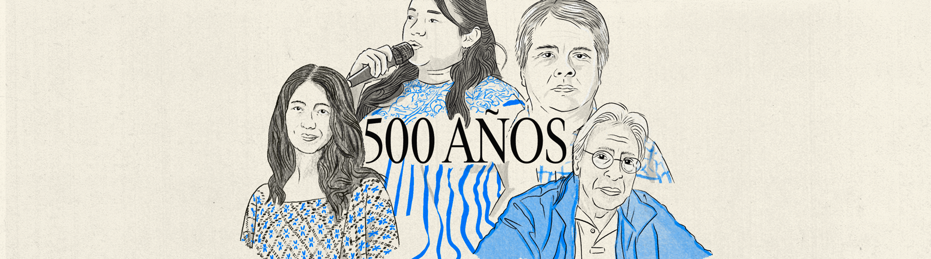 500 años ilustración banner. Ilustración: Diego Orellana