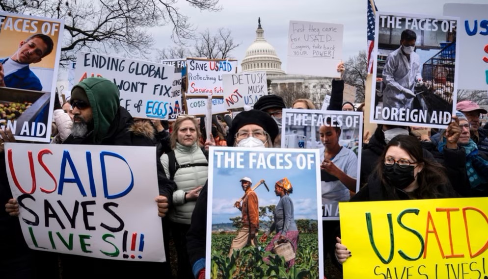 Protestas USAID, Washington D.C..