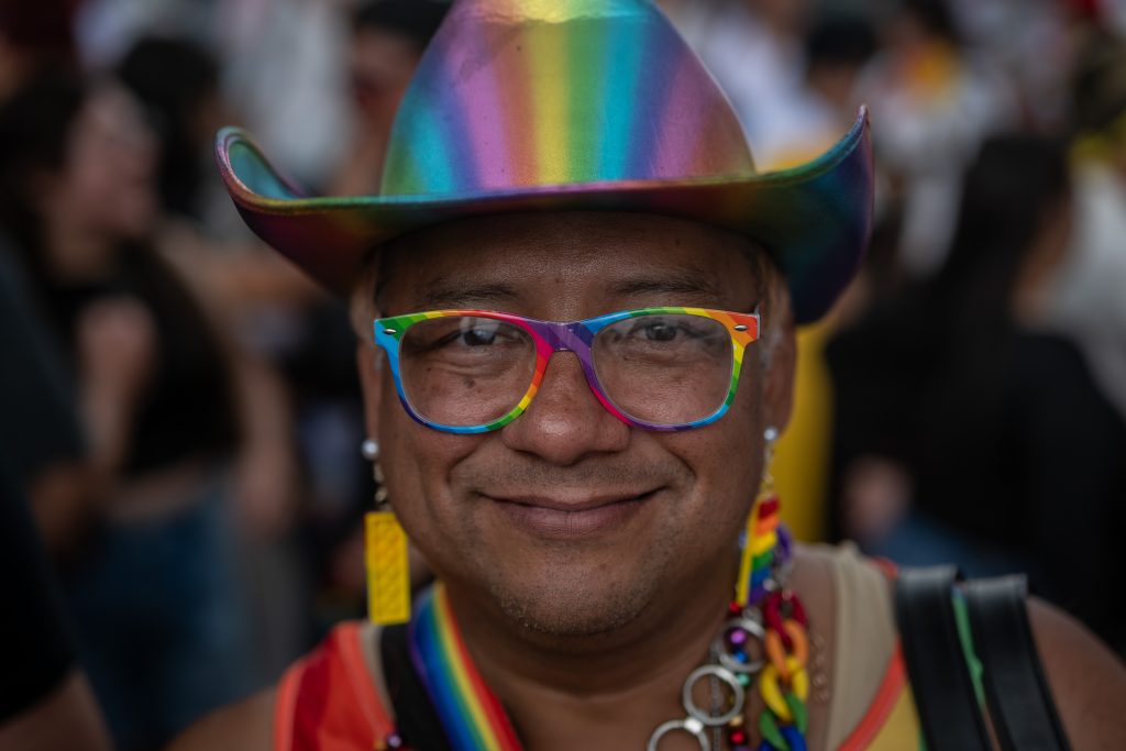 La comunidad LGBTIQ+ de Guatemala reivindicó un año más la exigencias de sus derechos. Foto: Edwin Bercián.