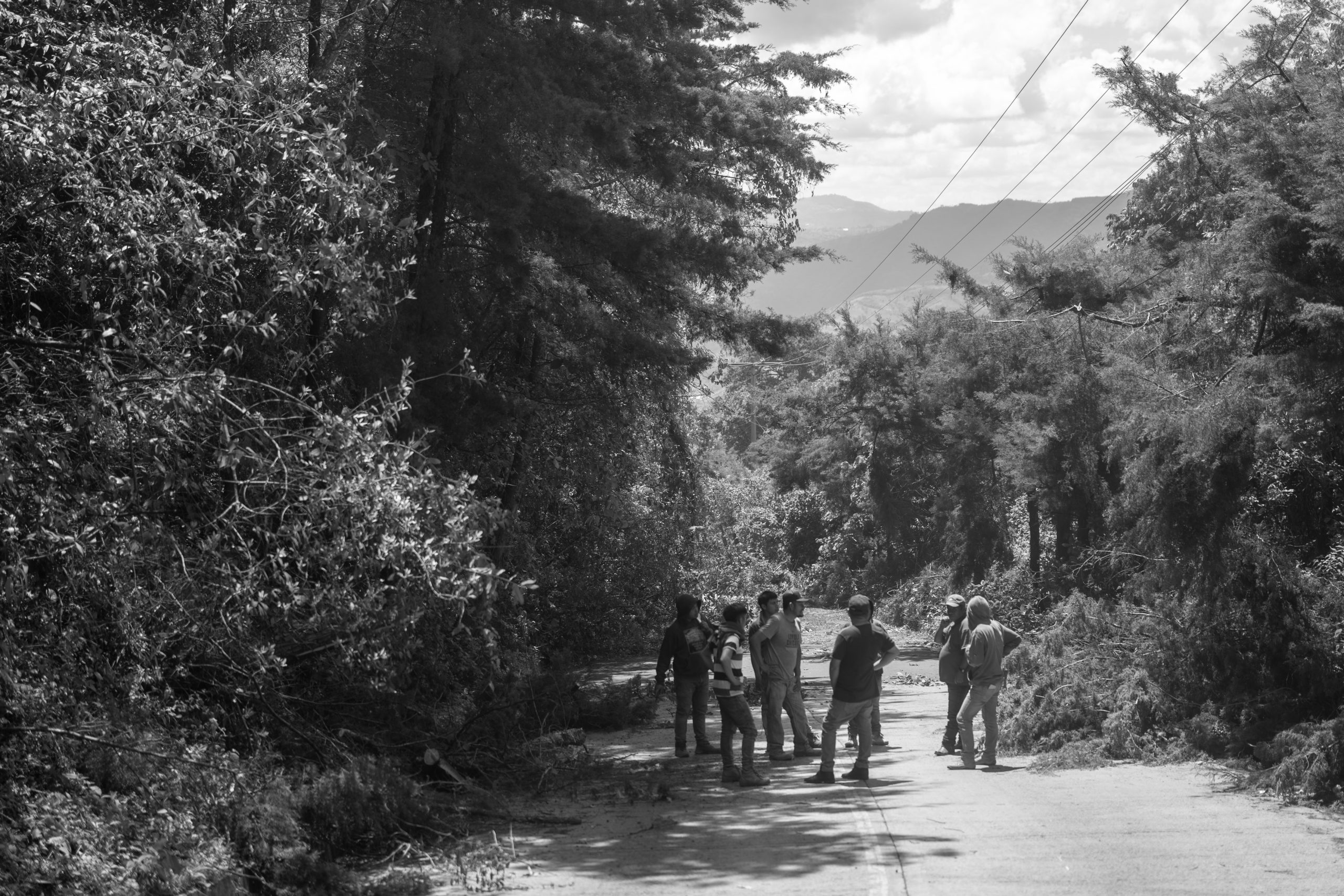 Santa María de Jesús, un municipio situado al pie del volcán de Agua. no solo ha sufridos lo sismos, si no también la violencia. Foto: Edwin Bercián.