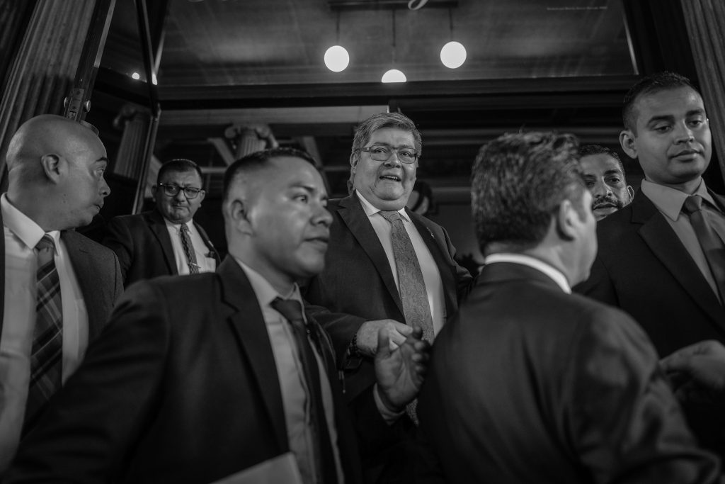 Francisco Jiménez fue destituido como ministro de Gobernación tras la crisis provocada por la fuga de 20 pandilleros del Barrio 18 de la cárcel Fraijanes II. Foto: Edwin Bercián.