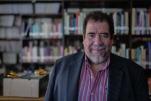 Alejandro Rodríguez, abogado en investigador de Impunity Watch en entrevista sobre las elecciones de segundo grado. Foto: Edwin Bercián