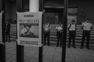 El juez Fredy Orellana, del juzgado Séptimo Penal, ordenó eL viernes 24 de octubre la nulidad del Grupo Promotor y del partido político Movimiento Semilla. (Foto: Edwin Bercián)